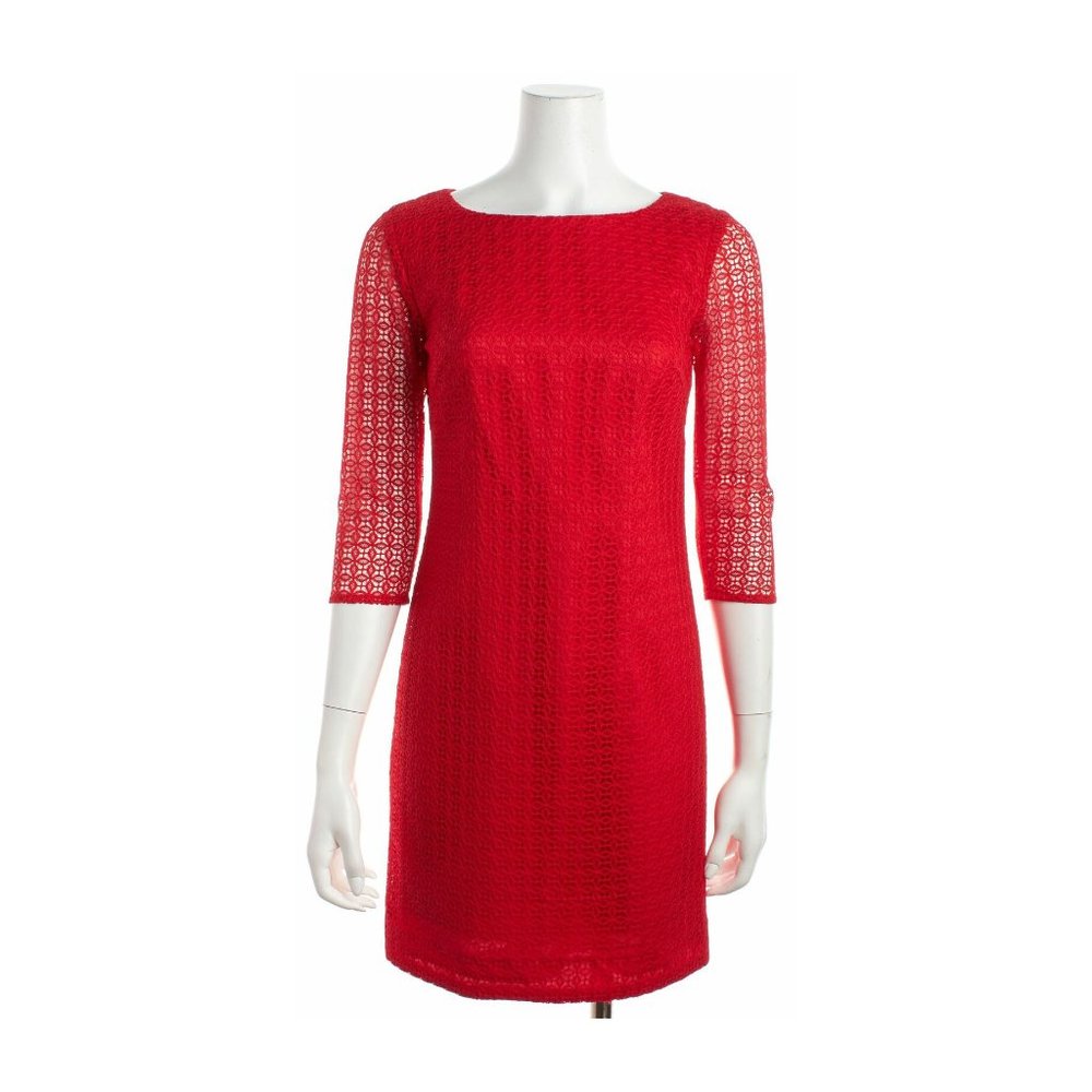 Trina Turk Red Lace Dress Size 0